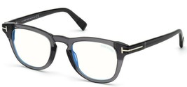 Tom Ford 5660 020 Gray / Blue Block Eyeglasses FT5660-B 020 49mm - $198.55