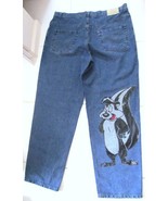 HISTORY ICEBERG Jeans PEPE LE PEW Leather Denim Patch 2001 Distress 40X3... - £153.06 GBP