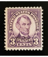 1929 3c Abraham Lincoln &quot;Nebraska Overprint&quot; Scott 672 Mint F/VF H - $17.75 CAD