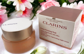 Clarins Extra Firming Nuit Wrinkle Control Regenerating Night Cream 1.6oz SEALED - £29.38 GBP