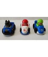 Fisher Price Little People Wheelies Replacement Cars And Batman In Blue Car - £14.56 GBP