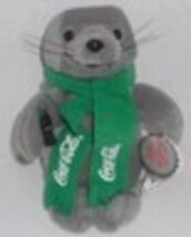 Coca-Cola Coke Seal w/ Hat 9" Bean Bag Stuffed Animal Toy 1998 Original Tag - $5.86