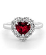 Platinum 1.81ct Pigeon Blood Ruby and Diamond One-of-a-Kind Ring - $27,777.00