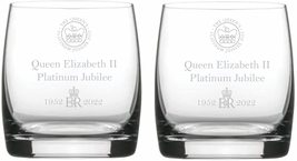 Chichi Gifts Dartington Crystal Queen Elizabeth II Platinum Jubilee 70 Years Whi - £26.70 GBP
