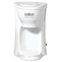 Salton Essentials - Compact 1-Cup Coffee Maker with Permanent Filter, White - £17.25 GBP