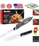 Ultra-Carver Electric Knife Set - 7&quot; Stainless Steel Blades &amp; Fork, Grey - $69.92 CAD