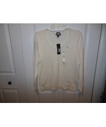 Ladies NWT Tommy Hilfiger Ivory Long Sleeved Top Large - £15.74 GBP