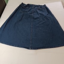 Denim 24/7 Women's Cotton Blue Front Zipper Pockets Denim Skirt Size H8 image 12