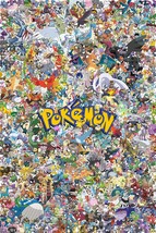 Pokemon Collage Poster | Framed Art | All Characters | Pikachu | NEW | USA - $19.99