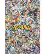 Pokemon Collage Poster | Framed Art | All Characters | Pikachu | NEW | USA - $19.99