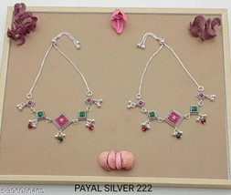 Indian Bridal Jewelry Set Kundan Jewelry Set Anklet Payjeb Paijeb Payal o - £2.34 GBP