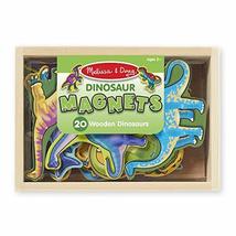 Melissa &amp; Doug Magnetic Wooden Dinosaurs in a Wooden Storage Box (20 pcs) - £10.83 GBP