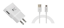 Wall Adapter+5 Feet Micro Usb For Motorola E5 Plus / E5 Play / E5 Cruise (White) - $14.99