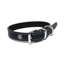 Rosewood Luxury Leather Dog Collar, 14 - 18-inch, Black  - €14,87 EUR