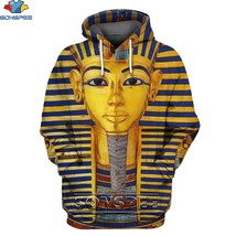 SONSPEE Ancient Egypt Mythology Egyptian Pharaoh Hoodie 3D Printing Men Women My - £122.78 GBP