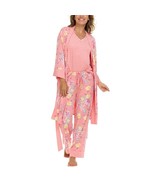 Viral Flora Nikrooz Women’s 3-piece PJ Set, Robe, Tank, &amp; Pant Pink 1774... - $551.30 MXN