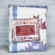 Vintage Museum of American Folk Art Quilt Diamond Hills Hand Crafted Twin NEW - £45.56 GBP