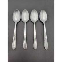 WM Rogers Mfg Set 4 Teaspoons PRISCILLA LADY ANN Silverplate Flatware Vt... - $20.18