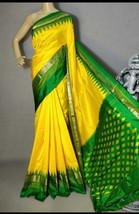 Exquisite handcrafted Odisha Sambalpuri  pure ikat silk fastival wear sa... - $546.14 CAD