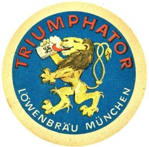 Lowenbrau Munchen Triumphator Lion German Beer Coasters Vintage 1972 Set... - £16.86 GBP