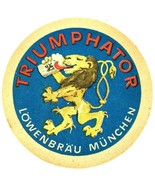 Lowenbrau Munchen Triumphator Lion German Beer Coasters Vintage 1972 Set... - $21.49