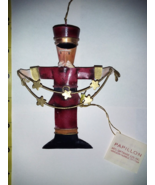 New with Tags Vintage Papillon Tin Soldier Christmas Ornament - $103.22 MXN