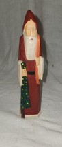 Vintage  Wood Old World Style Santa Clause Kris Kringle Figurine 8 Inch Tall - £15.72 GBP