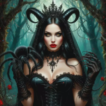 Black Widow Seductress Spirit Companion, Power, Confidence Spirit Binding - $59.99