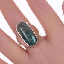 sz8.5 Vintage Silver and turquoise ring - £103.14 GBP