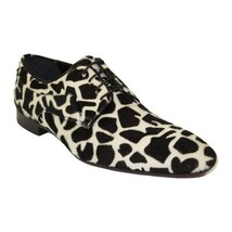 Men's GENIO Leopard Red Leather Sole Shoes Turkey 120195268 Black White image 4