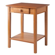Studio Beech Wood End/Printer Table, Honey () - £112.97 GBP