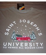 SAINT JOSEPH&#39;S UNIVERSITY HAWKS CHRISTMAS HOLIDAY T-SHIRT MENS MEDIUM NE... - $361.64 MXN