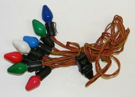 Vintage C-7 Christmas Lights #4 - Cloth Strand - £9.42 GBP