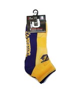 NBA Los Angeles Lakers Mens 3 Pack Of No Show Socks Purple Yellow Size 6-12 - £8.14 GBP