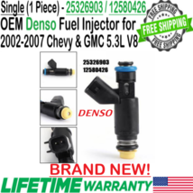 BRAND NEW OEM Denso x1 FLEX Fuel Injector for 2002-2007 Chevrolet &amp; GMC ... - £62.14 GBP