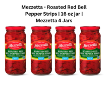 Mezzetta - Roasted Red Bell Pepper Strips | 16 oz jar | Mezzetta 4 Jars - £12.58 GBP