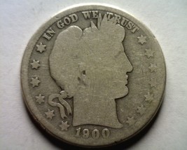 1900-S Barber Half Dollar About Good Ag Nice Original Coin Bobs Coins Fast Ship - £18.87 GBP