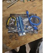 PCI-E 1x to 16x Powered USB 3.0 GPU Riser Extender Adapter Card VER 009S... - €6,79 EUR