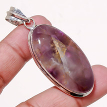 African Amethyst Oval Shape Gemstone Handmade Gift Pendant Jewelry 2.40&quot;... - $5.99