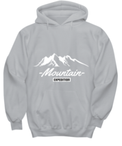 Mountain Expedition, grey Hoodie. Model 60074  - $39.99