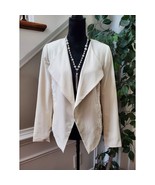 Kensie Women&#39;s White Polyester Long Sleeve Open Front Jacket Blazer Size... - $726.42 MXN