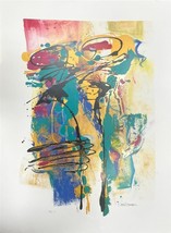 Alfred Alex Gockel Facsimile Signed Lithograph Abstract Colorful German Artist - £164.49 GBP