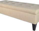 Brooke Collection Ennis Series Contemporary Rectangle Storage Ottoman, W... - $344.99