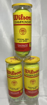Wilson Championship Extra Duty Tennis Balls, 3 Cans / 9 Balls Yellow VIN... - £15.67 GBP