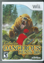  Cabela&#39;s Dangerous Hunts 2009 (Nintendo Wii, 2008, Tested, Works Great)  - £6.12 GBP