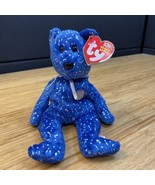 Ty Beanie Babies Decade the Bear Plush 2002 10th Anniversary KG JD - $273.66 MXN