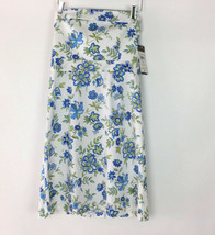 New DONNA RICCO Strapless Dress, Size 10 Blue White Floral NWT $118 - £22.28 GBP