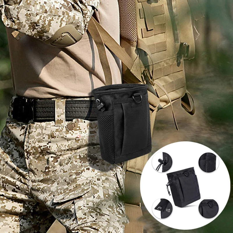 Play 600D Nylon Portable Recycling Bag Outdoor Molle Pouch Military Backpack Han - £23.45 GBP