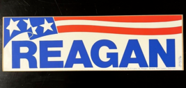 Vintage 1980&#39;S Ronald Reagan Presidential Campaign Bumper Sticker Unused - £9.23 GBP