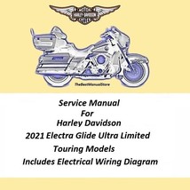 2021 Harley Davidson Electra Glide Ultra Limited Touring Models Service ... - $28.95